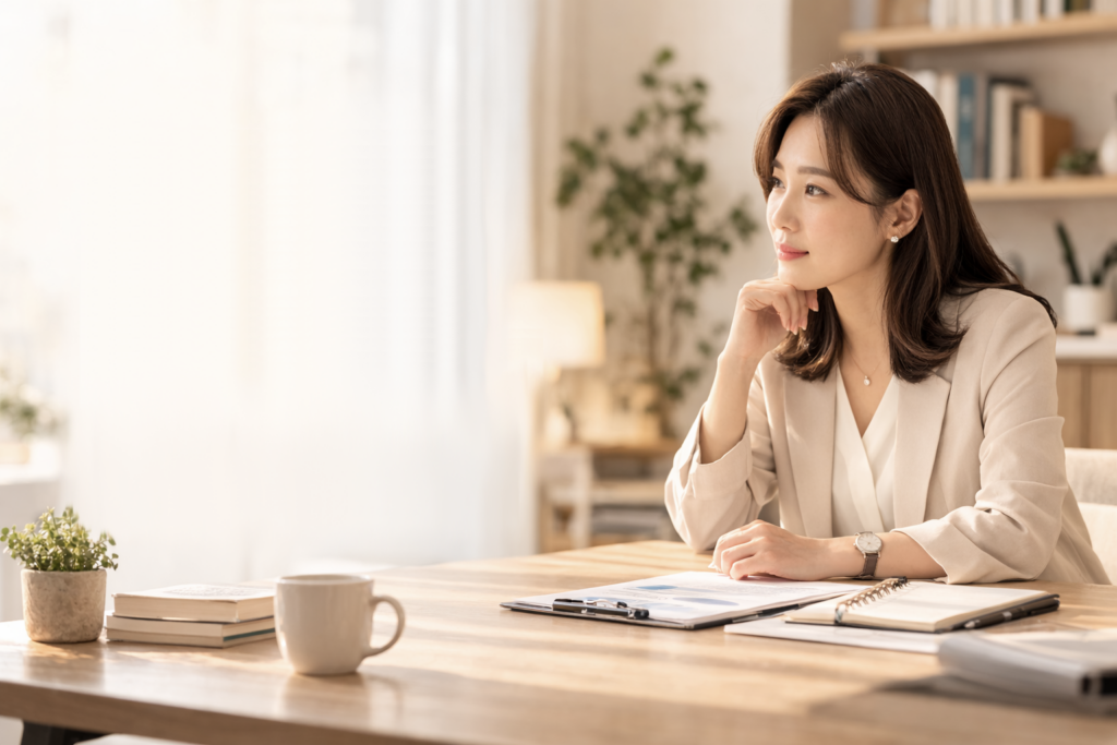 상담센터 창업을 고민하고 있는 30대 여성